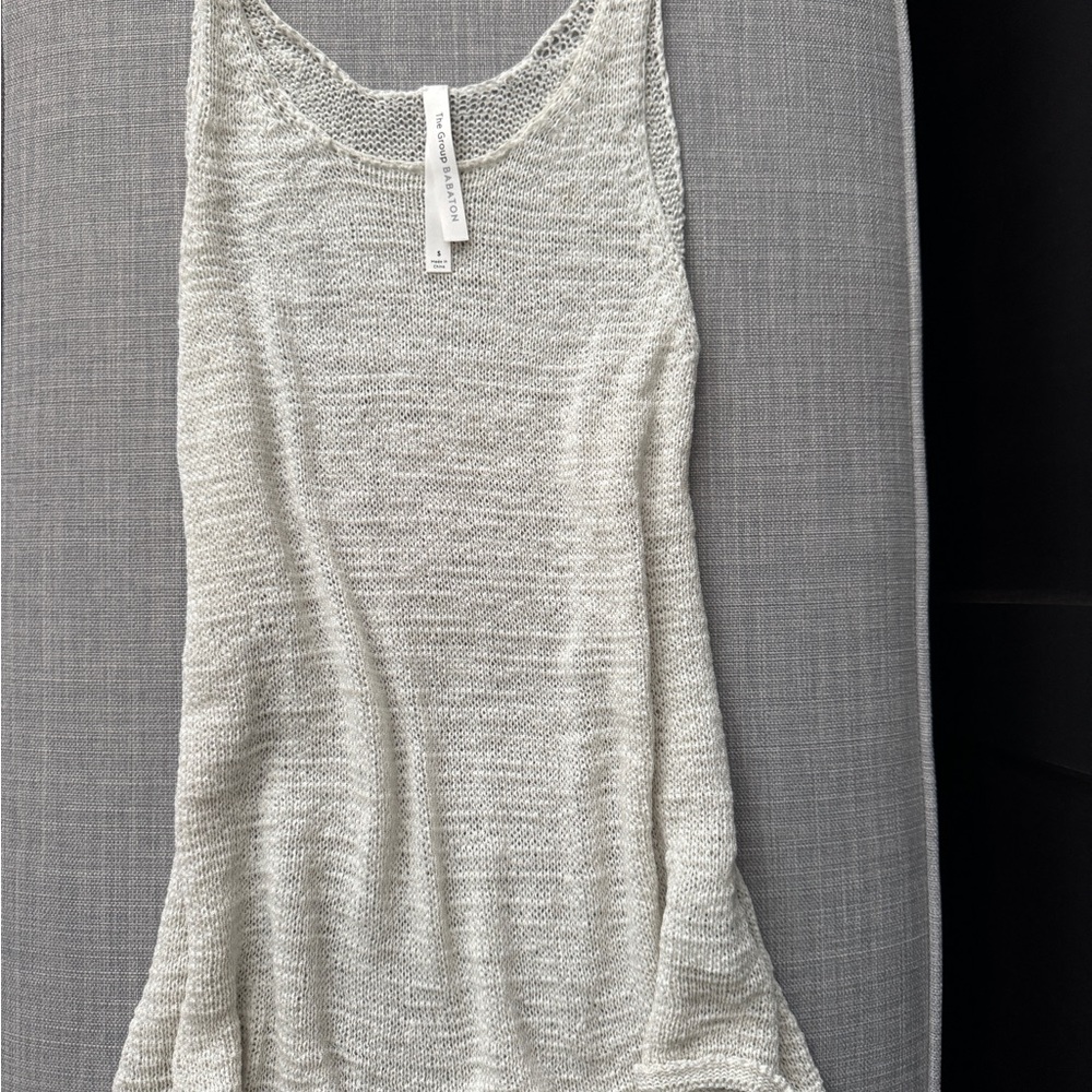 Babaton Cream Knit Tank Top